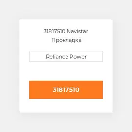 31817510 Navistar Прокладка