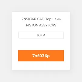 7N5036P CAT Поршень PISTON ASSY (C/W PIN+CLIPS)
