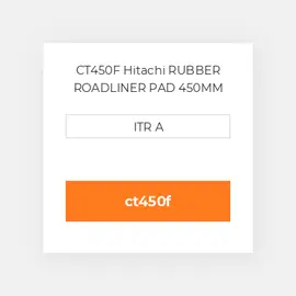 CT450F Hitachi RUBBER ROADLINER PAD 450MM Подушка