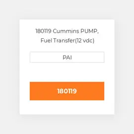 180119 Cummins PUMP, Fuel Transfer(12 vdc) Помпа