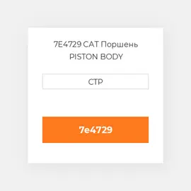 7E4729 CAT Поршень PISTON BODY C/W CLIPS