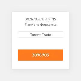 3076703 CUMMINS Паливна форсунка