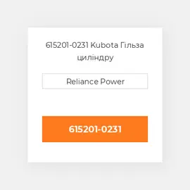 615201-0231 Kubota Гільза циліндру