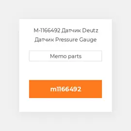 M-1166492 Датчик Deutz Датчик Pressure Gauge
