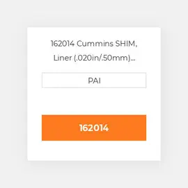 162014 Cummins SHIM, Liner (.020in/.50mm) Регулювальна шайба