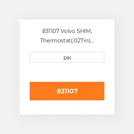 831107 Volvo SHIM, Thermostat(.027in) Регулювальна шайба
