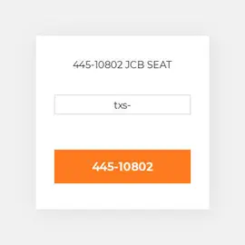 445-10802 JCB SEAT
