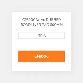 CT600C Hitachi RUBBER ROADLINER PAD 600MM Подушка
