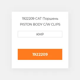 1922209 CAT Поршень PISTON BODY C/W CLIPS