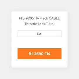 FTL-2690-114 Mack CABLE, Throttle Lock(114in) Кабель