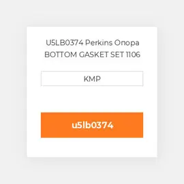 U5LB0374 Perkins Опора BOTTOM GASKET SET 1106