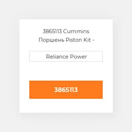 3865113 CUMMINS Поршень PISTON KIT C/W CLIPS