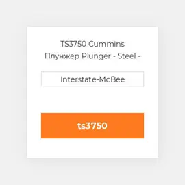 TS3750 Cummins Плунжер Plunger - Steel - TS.