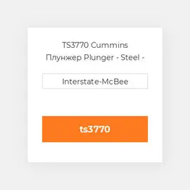 TS3770 Cummins Плунжер Plunger - Steel - TS.