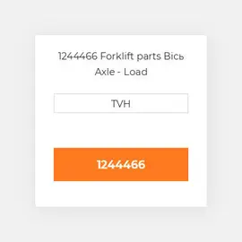1244466 Forklift parts Вісь Axle - Load