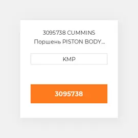 3095738 CUMMINS Поршень PISTON BODY C/W CLIPS (3051554)