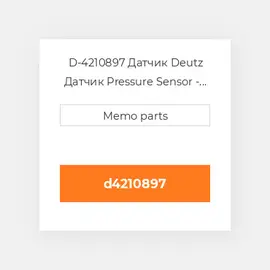 D-4210897 Датчик Deutz Датчик Pressure Sensor - TCD 3.6 / 4.1 / 6.1 / 7.8 [OEM]