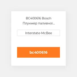 BC400616 Bosch Плунжер паливної системи P&B
