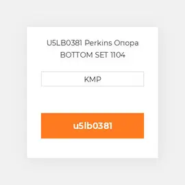 U5LB0381 Perkins Опора BOTTOM SET 1104