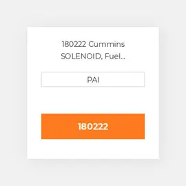 180222 Cummins SOLENOID, Fuel Shutoff(12 vdc) Соленоїд, електромагніт