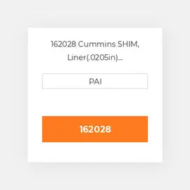 162028 Cummins SHIM, Liner(.0205in) Регулювальна шайба