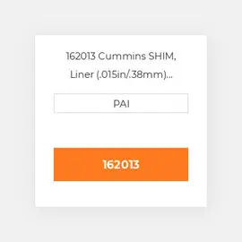 162013 Cummins SHIM, Liner (.015in/.38mm) Регулювальна шайба