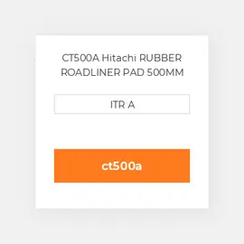 CT500A Hitachi RUBBER ROADLINER PAD 500MM Подушка
