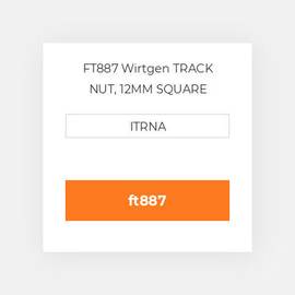 FT887 Wirtgen TRACK NUT, 12MM SQUARE Гайка