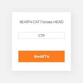 6E4974 CAT Голова HEAD