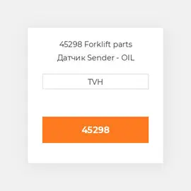 45298 Forklift parts Датчик Sender - OIL Pressure