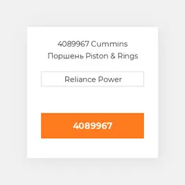 4089967 CUMMINS Поршень комплект PISTON CLIPS & RINGS STD