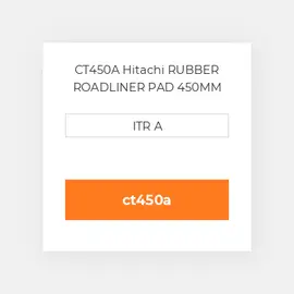 CT450A Hitachi RUBBER ROADLINER PAD 450MM Подушка