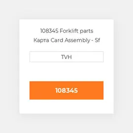108345 Forklift parts Карта Card Assembly - Sf