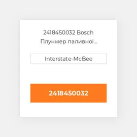 2418450032 Bosch Плунжер паливної системи P&B