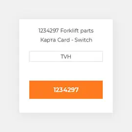 1234297 Forklift parts Карта Card - Switch