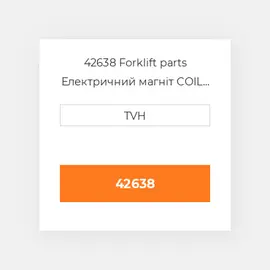42638 Forklift parts Електричний магніт COIL Kit - Solenoid Valve