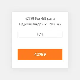 42759 Forklift parts Гідроциліндр CYLINDER - Master