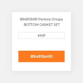 894915M91 Perkins Опора BOTTOM GASKET SET 85MM